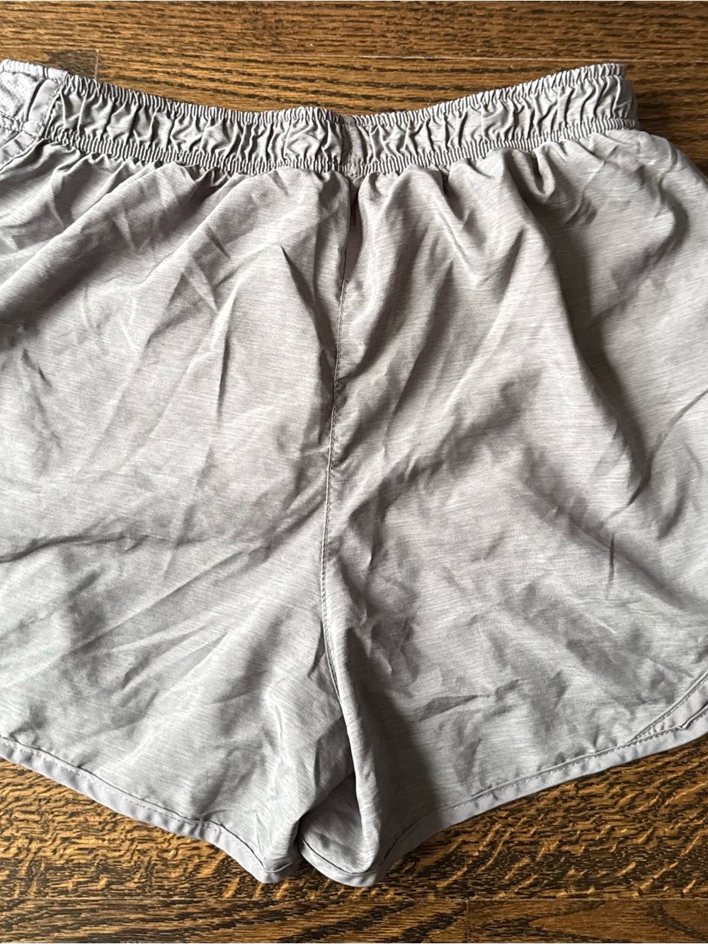 Nike Women’s Heather Gray Athletic Shorts with Elastic Waist - Picture 3 of 5